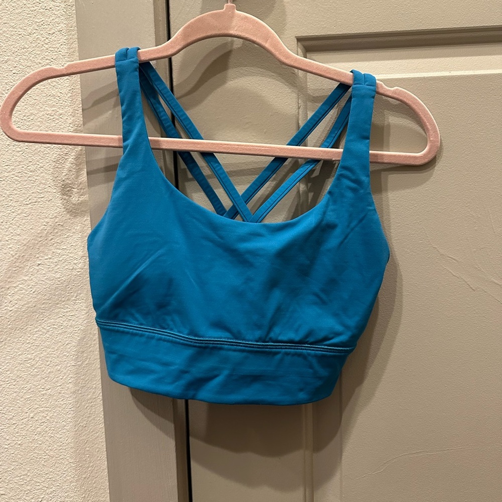 Lululemon Blue Longline Energy Bra